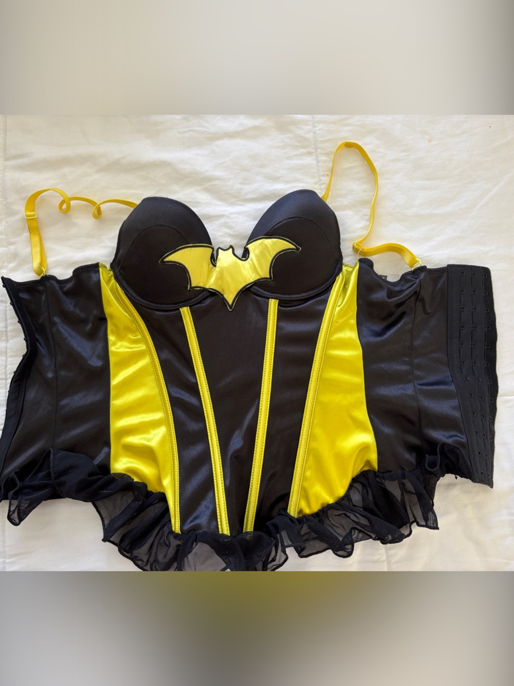 DC Comics Batman Batgirl Costume Bustier Corset with Removable Cape - Sz S NWT - Picture 5 of 8